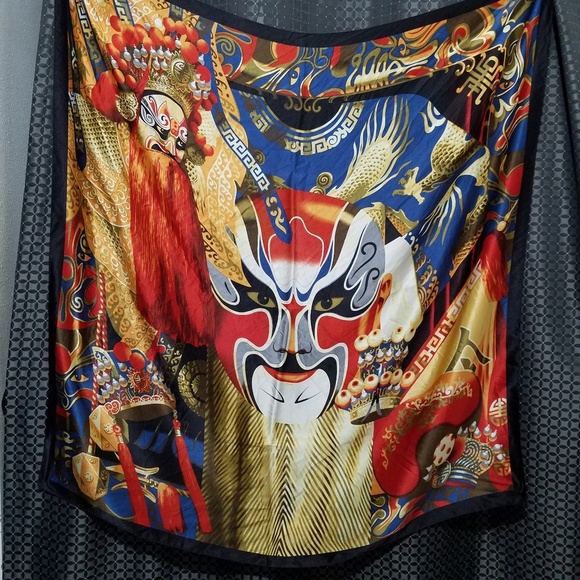 Silk Scarf Size 41" x 42" - Picture 3 of 5